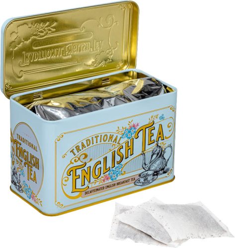 New English Teas "Vintage" Victorian" Koffeinmentes Angol reggeli tea Fémdobozban 80g